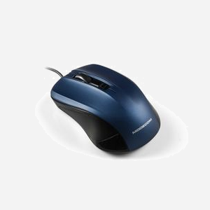 Modecom MC-M9.1 Souris Optique Ambidextre USB Type-A 1600 DPI 4 Boutons Programmables, Câble 1.8m, Compatible Windows/Linux, Noir/Bleu - Miniature 2