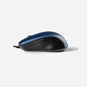 Modecom MC-M9.1 Souris Optique Ambidextre USB Type-A 1600 DPI 4 Boutons Programmables, Câble 1.8m, Compatible Windows/Linux, Noir/Bleu - Miniature 3