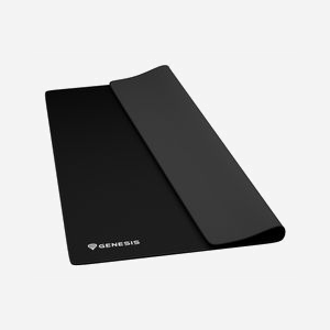 GENESIS Carbon 700 XL Tapis de souris gaming 450x400x3mm Noir, surface tissu, base caoutchouc antidérapante, rebords cousus, résistant à l'eau. - Miniature 2