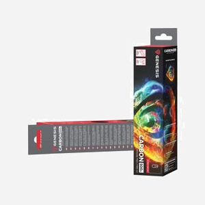 GENESIS Carbon 500 M Fire G2 - Tapis de Souris Gaming 300x250mm, Surface Tissu Imprimée, Base Caoutchouc Antidérapante, Épaisseur 2.5mm - Miniature 2