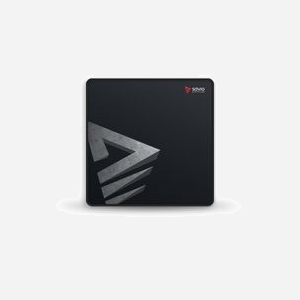 Savio Precision Control S - Tapis de souris gaming 250x250mm, surface image, base caoutchouc antidérapante, bords cousus, épaisseur 2mm, noir.