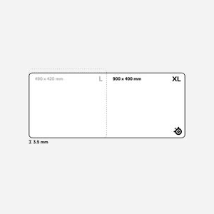 Steelseries 63433 Tapis de Souris Gaming XL 900x400x3.5mm Noir Surface Monochromatique Mousse/Néoprène/Polyester Base Antidérapante Rebords Cousus - Miniature 3
