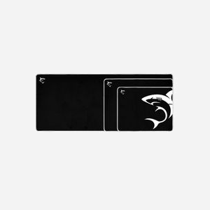White Shark MP-1965 SHARK M Tapis de Souris Gaming Noir/Blanc 320x250x3mm, Surface Image, Base Caoutchouc, Revêtement Textile, 156g - Miniature 2