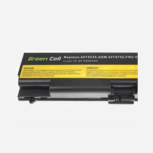 Batterie Green Cell LE05 Li-Ion 4400mAh 11.1V 6 cellules Noire, pour Lenovo ThinkPad T410 T420 T510 T520 W510 Edge 14 15 E525, remplace 42T4795 - Miniature 4