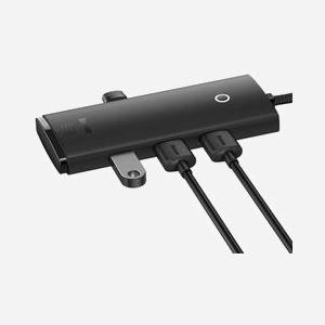 Hub USB 3.2 Gen 1 Baseus WKQX030001 Noir, 4 ports Type-A, 5000 Mbit/s, ABS, 5V 2A, Compatible Windows/macOS/Linux, 44x110x14mm - Miniature 2