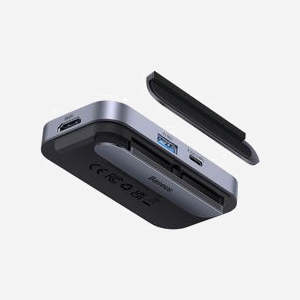 Baseus PadJoy 6 Hub USB-C 500 Mbit/s Gris : USB-C, HDMI 4K, Lecteur SD/MicroSD, Audio 3.5mm, Power Delivery 100W, Compatible Windows/Linux - Miniature 3