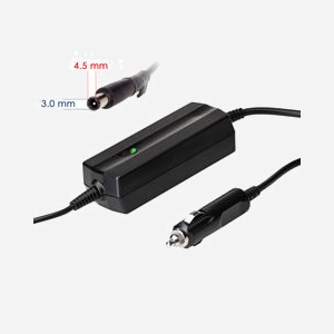 Akyga AK-ND-75 Chargeur Interne pour Ordinateur Portable 45W, 12V Entrée Allume-cigare, 19.5V/2.31A Sortie, Câble 1.6m, Noir, Dimensions 117x45x30mm - Miniature 1