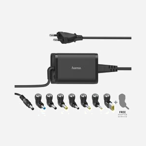 Hama Adaptateur Secteur Universel 45W pour Ordinateur Portable - 15-19V - 100-240V - Protections Surtension/Surchauffe/Court-circuit - Compatibilité étendue Acer/Asus/Dell etc. - Miniature 1
