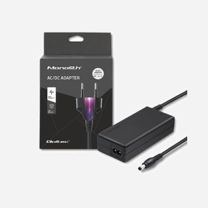 Qoltec 50769 Adaptateur Secteur/Chargeur Batterie 36W, Entrée 220-240V, Sortie 12V 3A, Protections Surtension/Surchauffe/Court-circuit, Noir, Câble Secteur 1.4m - Miniature 1