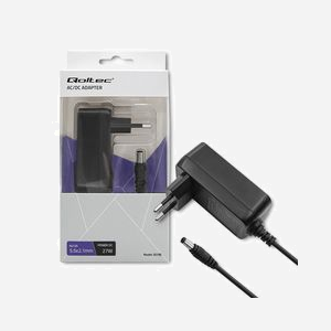 Adaptateur secteur/Onduleur Qoltec 50786 27W, entrée 220-240V 50/60Hz, sortie 9V 3A, prise Type F, protections surtension/surchauffe/court-circuit, noir - Miniature 4