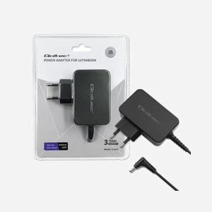 Qoltec 51032 Adaptateur Secteur 45W 19V 2.37A Type C pour Ordinateur Portable ASUS - Entrée 220-240V 50/60Hz - Protections Surtension, Surcharge - Miniature 2