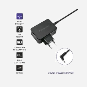 Qoltec 51032 Adaptateur Secteur 45W 19V 2.37A Type C pour Ordinateur Portable ASUS - Entrée 220-240V 50/60Hz - Protections Surtension, Surcharge - Miniature 4