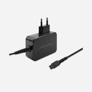 Qoltec 51025 Adaptateur Secteur 220V 45W Max. Chargeur Batterie Intérieur, Protection Surtension/Surchauffe/Surcharge/Court-circuit, Câble 1.7m, Noir - Miniature 4