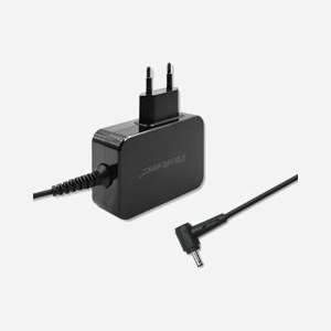 Qoltec 52408 Chargeur Secteur 40W pour Ordinateur Portable, Sortie 19V/2.1A, Protection Surtension/Surchauffe/Court-circuit, Câble 1.7m, Noir