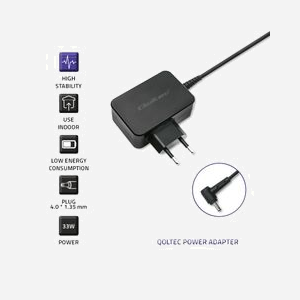 Qoltec 52408 Chargeur Secteur 40W pour Ordinateur Portable, Sortie 19V/2.1A, Protection Surtension/Surchauffe/Court-circuit, Câble 1.7m, Noir - Miniature 4