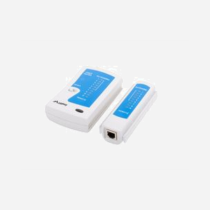 Lanberg NT-0401 Testeur de Câble Réseau UTP/STP RJ-11/RJ-12/RJ-45, Longueur Max 250m, Alimentation 9V, Dimensions 102x28x105mm