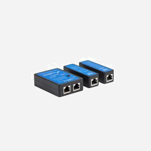 Lanberg NT-0404 Testeur PoE Réseau BNC, RJ-11, RJ-45, Tension 9V avec Indicateurs LED et Adaptateur Secteur - Noir/Bleu - Miniature 4