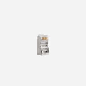 Lanberg PLS-6000EZ Connecteurs RJ-45 Cat6 F/UTP (FTP) Gris - Boîte de 100 unités pour câblage réseau structuré haute performance