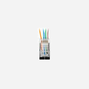 Lanberg PLS-6000EZ Connecteurs RJ-45 Cat6 F/UTP (FTP) Gris - Boîte de 100 unités pour câblage réseau structuré haute performance - Miniature 2