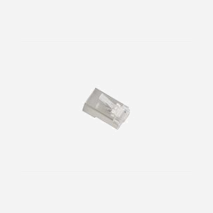 Lanberg PLS-5020 : Connecteurs RJ-45 Cat5e F/UTP (FTP) Acier inoxydable/Transparent - Lot de 20, conditionnement sachet polyéthylène - Miniature 2