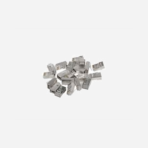 Lanberg PLS-5020 : Connecteurs RJ-45 Cat5e F/UTP (FTP) Acier inoxydable/Transparent - Lot de 20, conditionnement sachet polyéthylène - Miniature 3