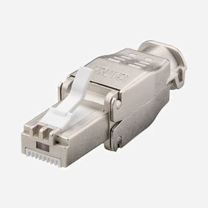 Techly IWP-8P8C-TLS6AT Connecteur RJ-45 Cat6a Beige F/UTP (FTP) AWG 22/24 Contacts Plaqué Or Blindé RoHS (1 pièce) 14x43x12mm - Miniature 1