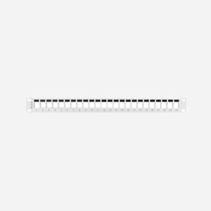 Lanberg PPKS-1024-S : Panneau de Brassage 24 Ports RJ45 1U, Métal Gris, Largeur 482.6mm, Profondeur 80mm, Hauteur 44.5mm, 390g - Miniature 1