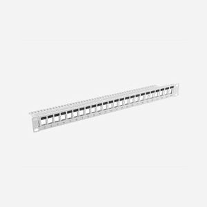 Lanberg PPKS-1024-S : Panneau de Brassage 24 Ports RJ45 1U, Métal Gris, Largeur 482.6mm, Profondeur 80mm, Hauteur 44.5mm, 390g - Miniature 2