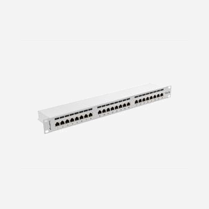 Lanberg PPS5-1024-S : Baie de Branchements 24 Ports Cat5/Cat5e 1U, Montage Rack 19", Métal Gris, 445x44.5x114.5mm, Gestion des Câbles Intégrée - Miniature 3