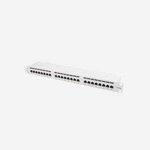 Lanberg PPS5-1024-S : Baie de Branchements 24 Ports Cat5/Cat5e 1U, Montage Rack 19", Métal Gris, 445x44.5x114.5mm, Gestion des Câbles Intégrée - Miniature 4