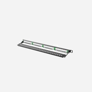 Baie de Branchement Lanberg PPU5-0024-B 24 ports RJ-45 Cat5/Cat5e 0.5U Montage Rack 440x22.2x99mm Métal Noir Certification T568A/B - Miniature 4