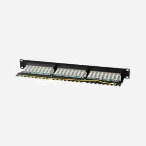 Panneau de brassage Techly I-PP-24-RS-C6T, 24 ports RJ45 Cat.6, 10/100/1000Base-T(X), S/UTP, Contacts Or, Noir, 482x43x109mm, RoHS, WEEE - Miniature 3