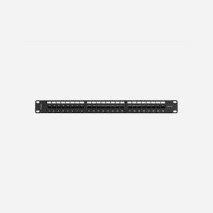 Panneau de Brassage Lanberg PPU5-1124-B 1U 19" Cat.5E UTP 24 Ports RJ45 IDC/LSA Acier Noir RAL9004, 482.6x44.5x98mm, Supports de câbles - Miniature 3