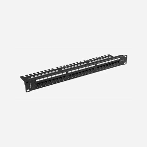 Lanberg PPUA-1124-B Panneau de Brassage 24 Ports Cat6a 1U Acier Noir, Perte d'Insertion 0.2dB, AWG 26/20, 482.6x44.5x98mm, Température -10°C à 60°C - Miniature 2