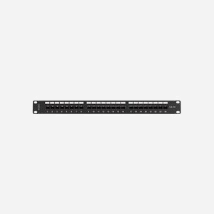 Lanberg PPUA-1124-B Panneau de Brassage 24 Ports Cat6a 1U Acier Noir, Perte d'Insertion 0.2dB, AWG 26/20, 482.6x44.5x98mm, Température -10°C à 60°C - Miniature 3
