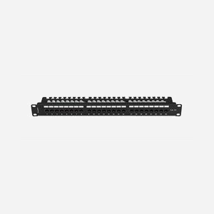 Lanberg PPUA-1124-B Panneau de Brassage 24 Ports Cat6a 1U Acier Noir, Perte d'Insertion 0.2dB, AWG 26/20, 482.6x44.5x98mm, Température -10°C à 60°C - Miniature 4