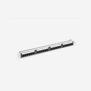 Lanberg PPUA-1024-S Baie de Branchement 1U 24 Ports Cat6a U/UTP (UTP) Gris, ABS/Métal, Montage Rack 1U, Dimensions 445x44,5x102mm, 700g