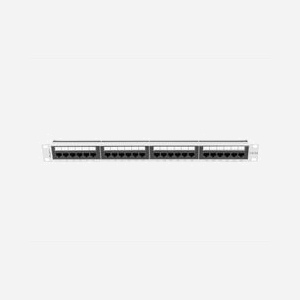 Lanberg PPUA-1024-S Baie de Branchement 1U 24 Ports Cat6a U/UTP (UTP) Gris, ABS/Métal, Montage Rack 1U, Dimensions 445x44,5x102mm, 700g - Miniature 2