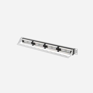 Lanberg PPUA-1024-S Baie de Branchement 1U 24 Ports Cat6a U/UTP (UTP) Gris, ABS/Métal, Montage Rack 1U, Dimensions 445x44,5x102mm, 700g - Miniature 4