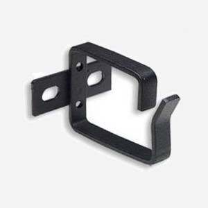 Techly I-CASE-RING-BK Anneau de Rangement Noir pour Rack, Dimensions 44x44x68mm, Vendu à l'unité
