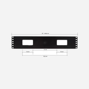 Techly I-CASE-CABLE-FR2 Panneau de Gestion de Câbles Rack 19" 2U Noir 483x78x88mm pour Baie de Serveur - Miniature 4