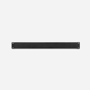 Qoltec 54512 Panneau d'Obturation Rack 1U Acier Noir 483x45x11mm 263g pour Baie Serveur, Conforme Norme Rack 19", Installation Facile