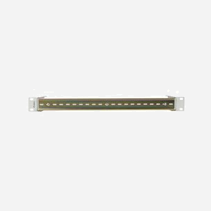 Lanberg AK-1801-S Rail d'étagère 1U pour rack 19" (48.3cm), Acier Gris, 482.5mm x 108mm x 44.4mm, poids 2.02kg - Miniature 2