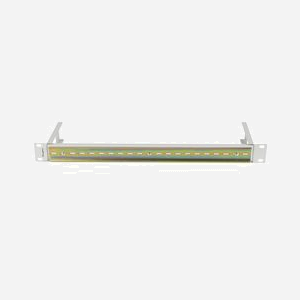 Lanberg AK-1801-S Rail d'étagère 1U pour rack 19" (48.3cm), Acier Gris, 482.5mm x 108mm x 44.4mm, poids 2.02kg - Miniature 3