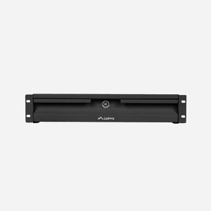 Tiroir Rack Lanberg AK-2001-B 2U Acier Noir 48.3cm (19") 482x360x88mm Charge Max. 90kg avec Verrouillage - Miniature 2
