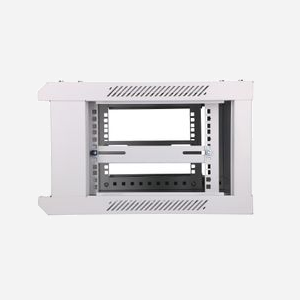 Extralink EX.8536 : Armoire Rack Murale 4U 600x450mm, Acier/Verre Gris, Porte Avant Acier/Verre Amovible, Panneaux Latéraux Amovibles, Charge 30kg - Miniature 5