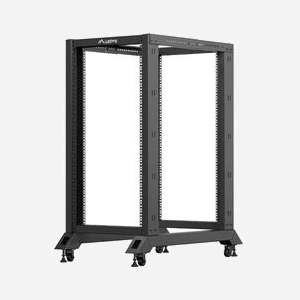 Lanberg OR01-6022-B Étagère de Base pour Rack 19" 22U Noir 600x1000x1229mm, Charge Max 600kg, Acier 1.5mm, Certifiée ANSI/EIA RS-310-D - Miniature 1