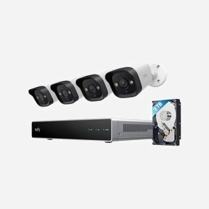 Eufy NVR Security System E40 - Enregistreur Vidéo 8 Canaux, Résolution 4K UHD (3840x2160), Disque Dur 2 To, Stockage Max 16 To, PoE, Processeur 8 Coeurs