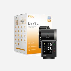 Imou Rex VT Pro Caméra IP Intérieure 5MP 2880x1620 CMOS 1/2.7" WiFi 2.4" Pan/Tilt Audio Bidirectionnel Vision Nocturne 20m MicroSD 256Go