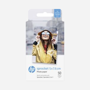 Papier Photo Autocollant HP Sprocket HPIZ2X350 - Impression Instantanée Résistante aux Essuyages, à l'Eau et aux Déchirures - Format Sprocket - Miniature 2